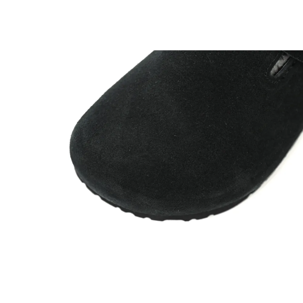 Birkenstock Boston Shearling Suede Leather Black 259881