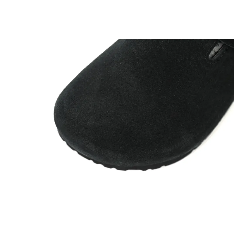 Birkenstock Boston Shearling Suede Leather Black 259881