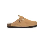 Birkenstock Boston Shearling Suede Leather Mink 1001141