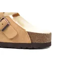 Birkenstock Boston Shearling Suede Leather Mink 1001141