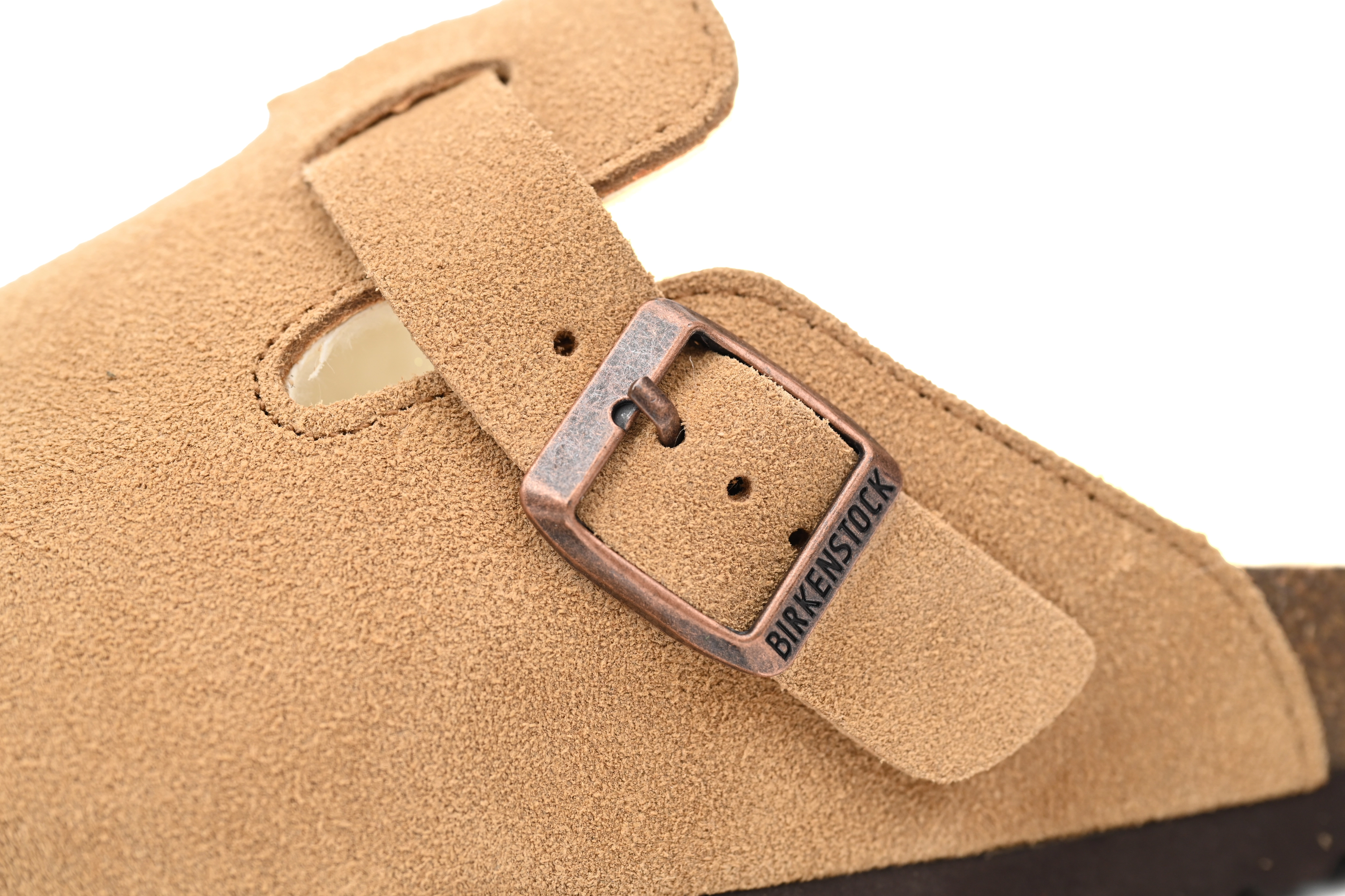 Birkenstock Boston Shearling Suede Leather Mink 1001141