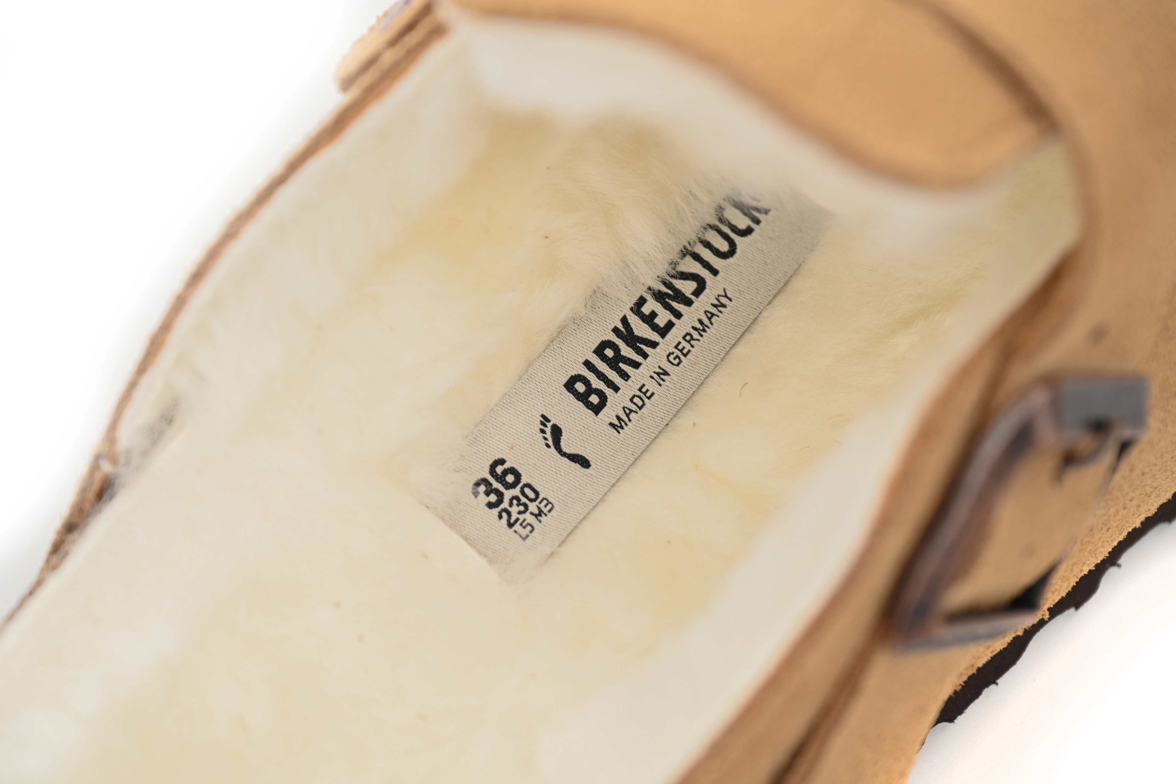 Birkenstock Boston Shearling Suede Leather Mink 1001141