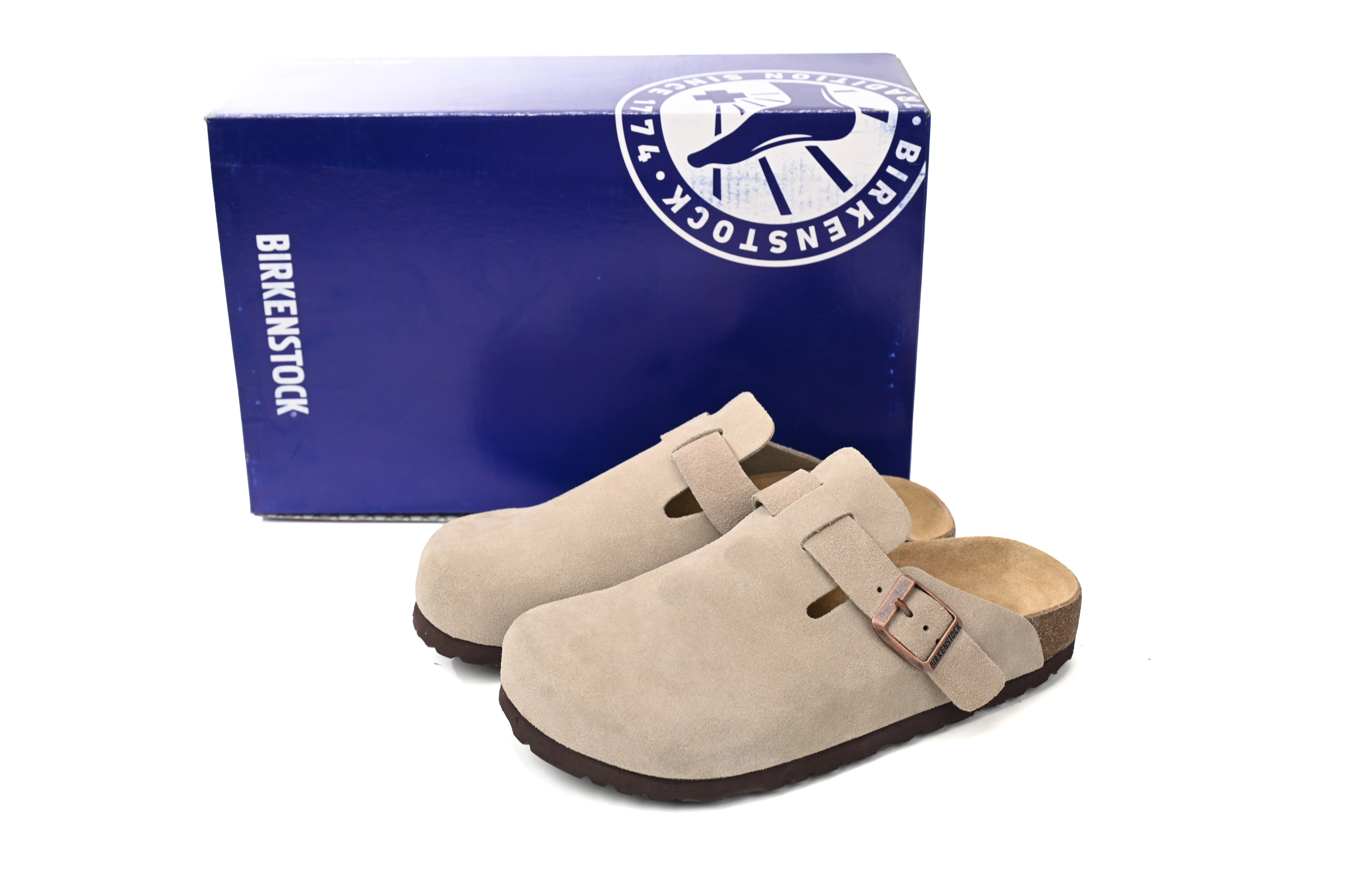 Birkenstock Boston Soft Footbed Suede Nude 1021003