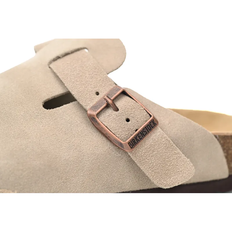 Birkenstock Boston Soft Footbed Suede Nude 1021003
