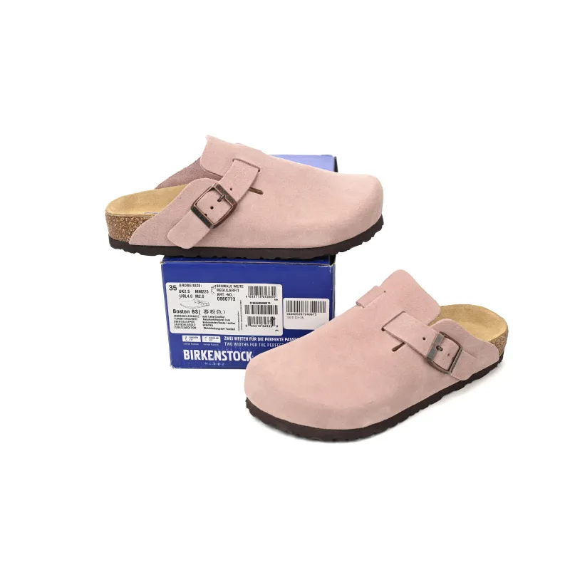Birkenstock Boston Suede Leather Light Rose 1026171