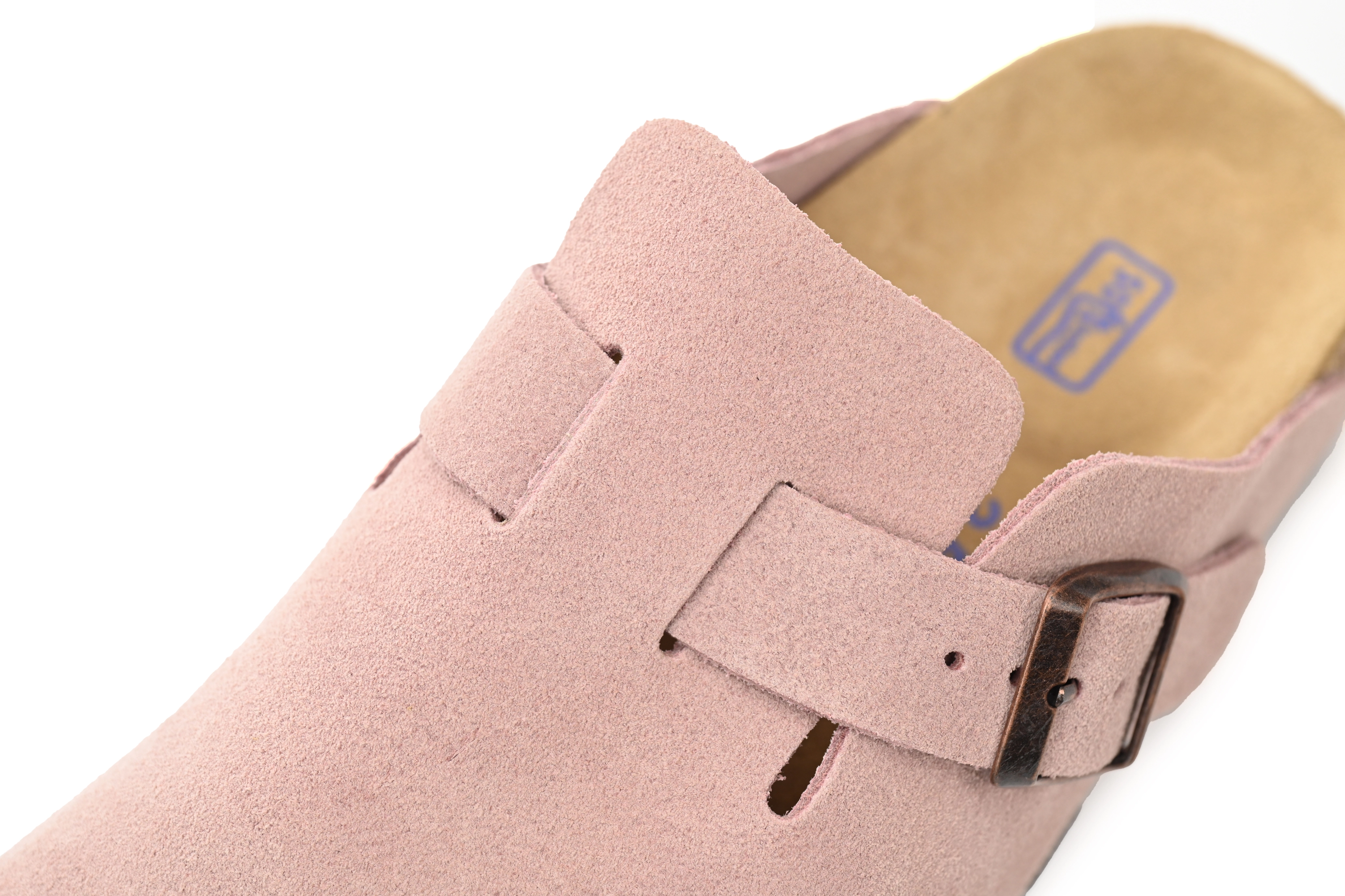 Birkenstock Boston Suede Leather Light Rose 1026171