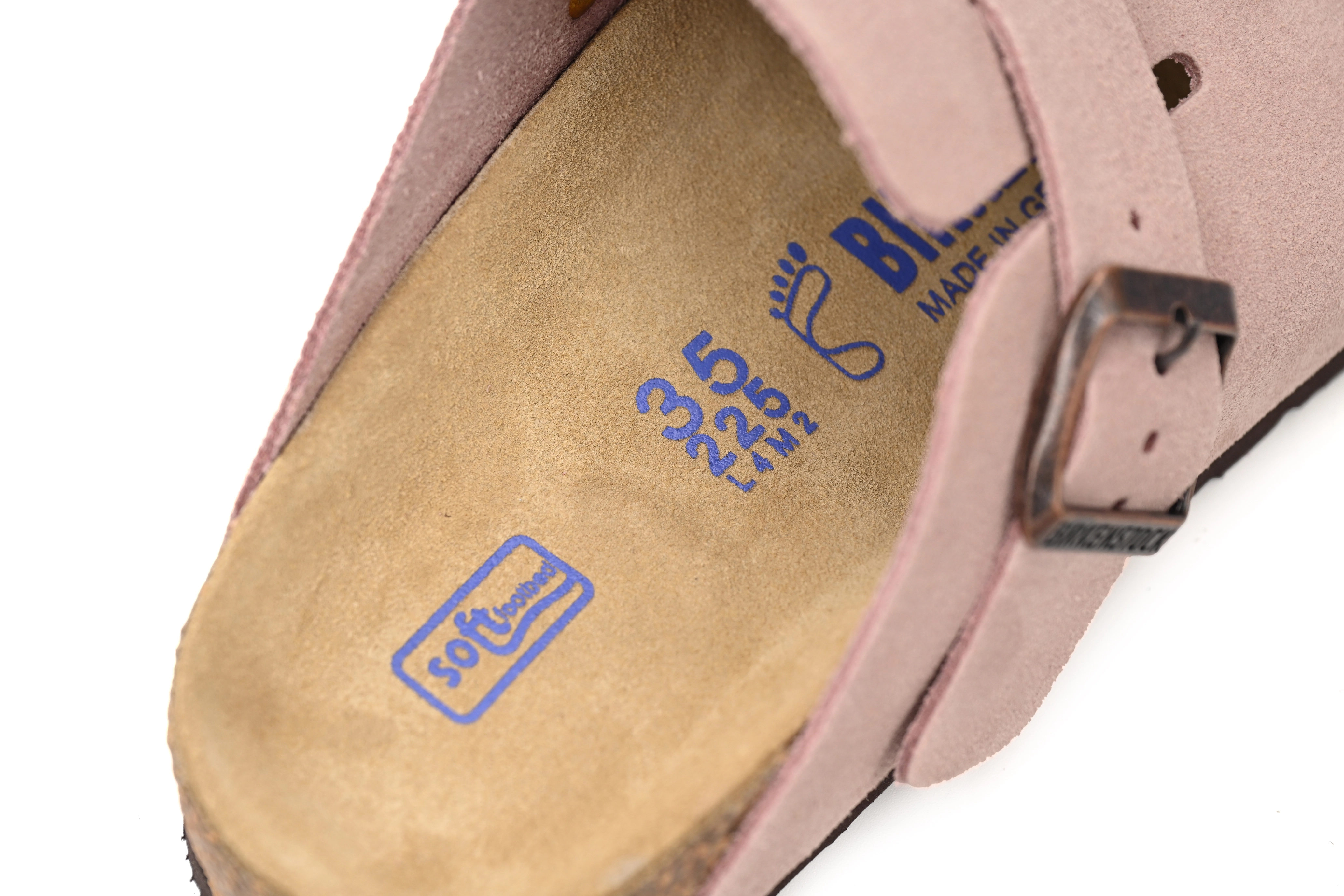 Birkenstock Boston Suede Leather Light Rose 1026171