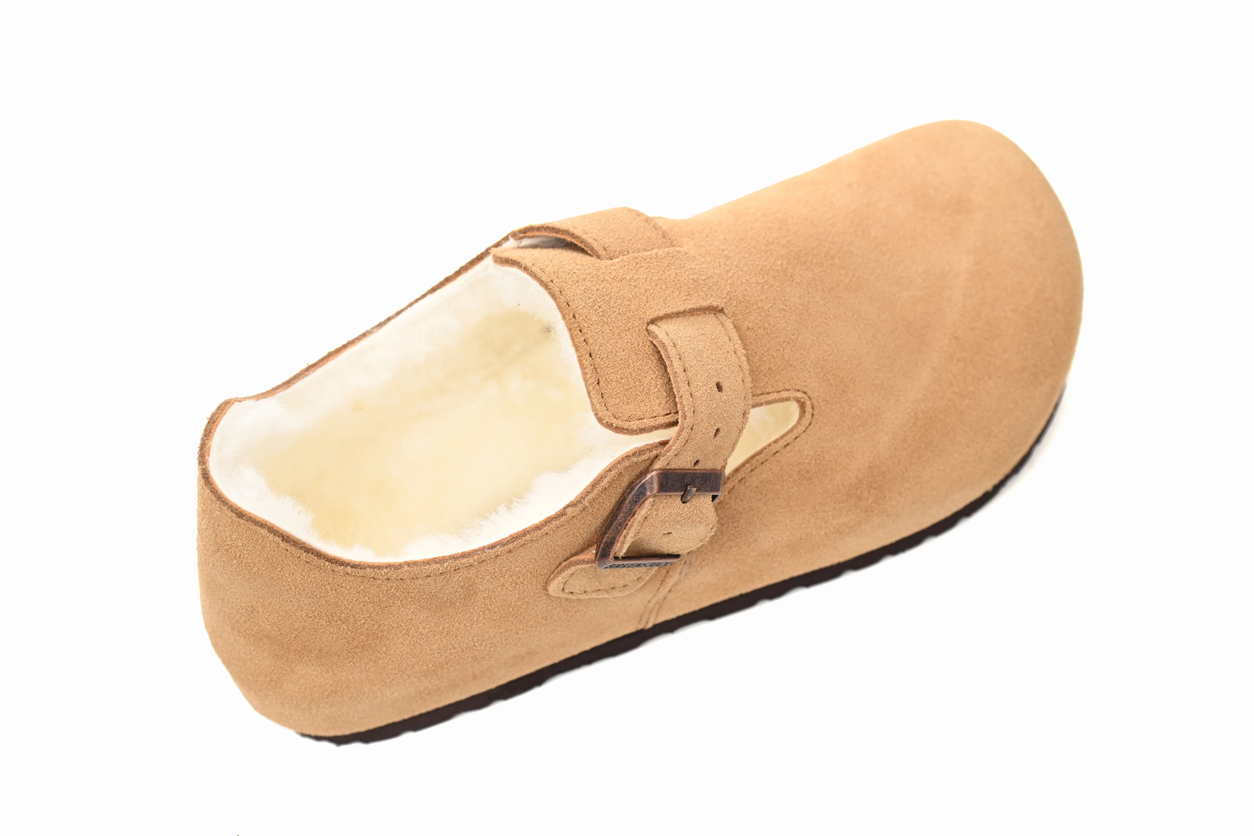 Birkenstock London Shearling Sandals Tea 1014962