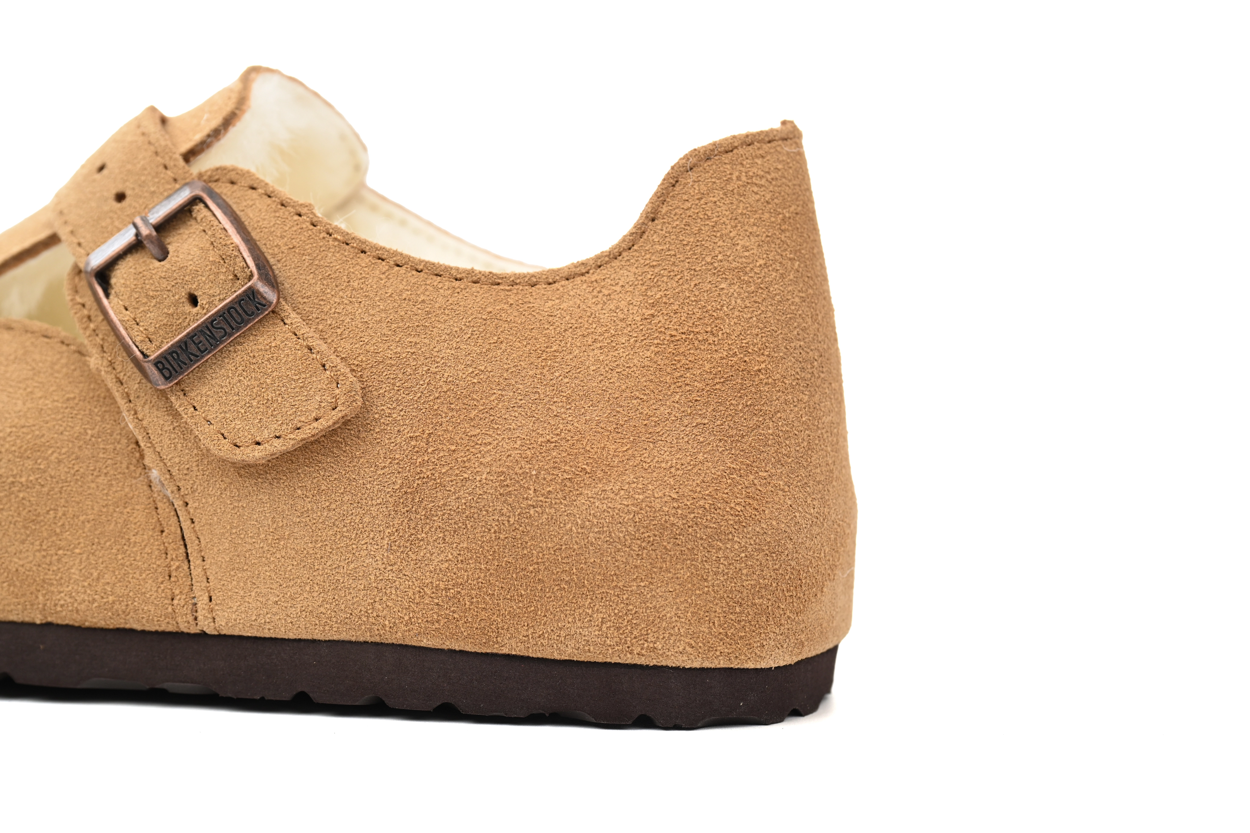 Birkenstock London Shearling Sandals Tea 1014962