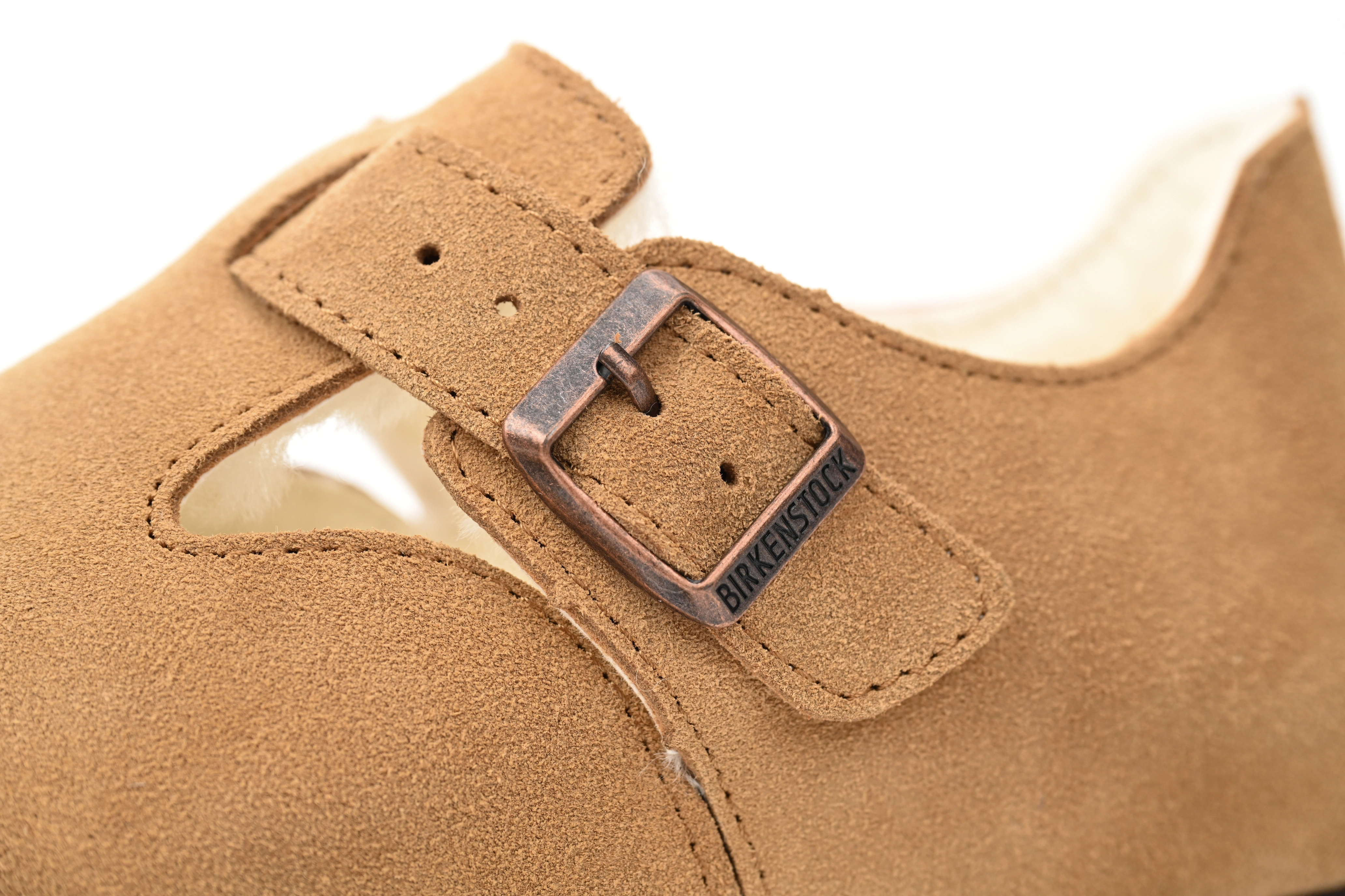 Birkenstock London Shearling Sandals Tea 1014962