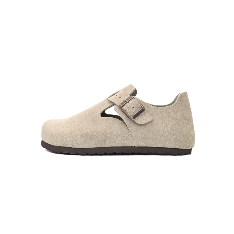 Birkenstock London Suede Leather Taupe 1010503