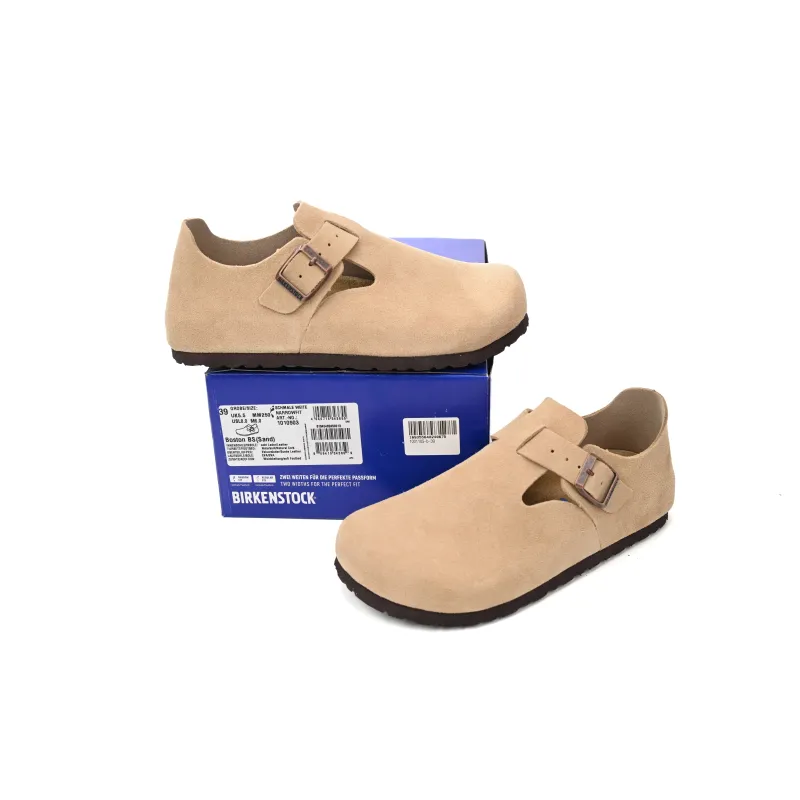 Birkenstock London Suede Sandals Taupe 1010504