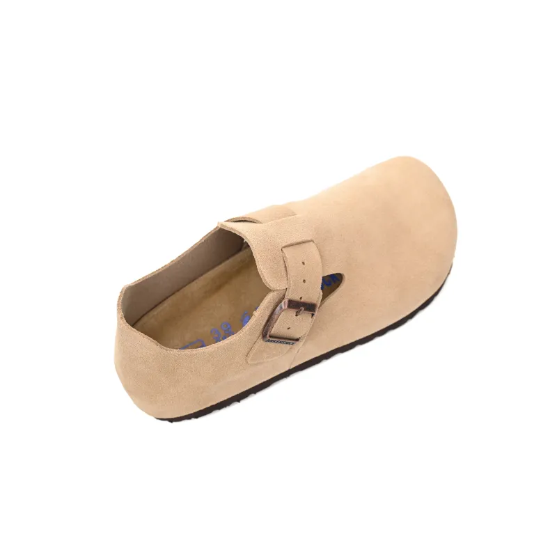 Birkenstock London Suede Sandals Taupe 1010504