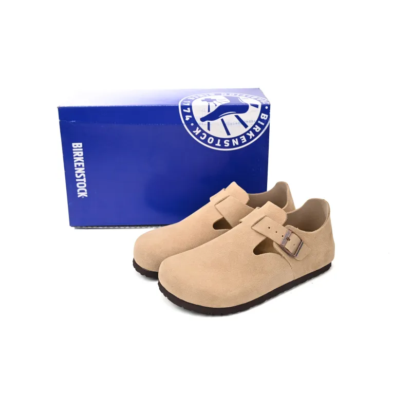 Birkenstock London Suede Sandals Taupe 1010504