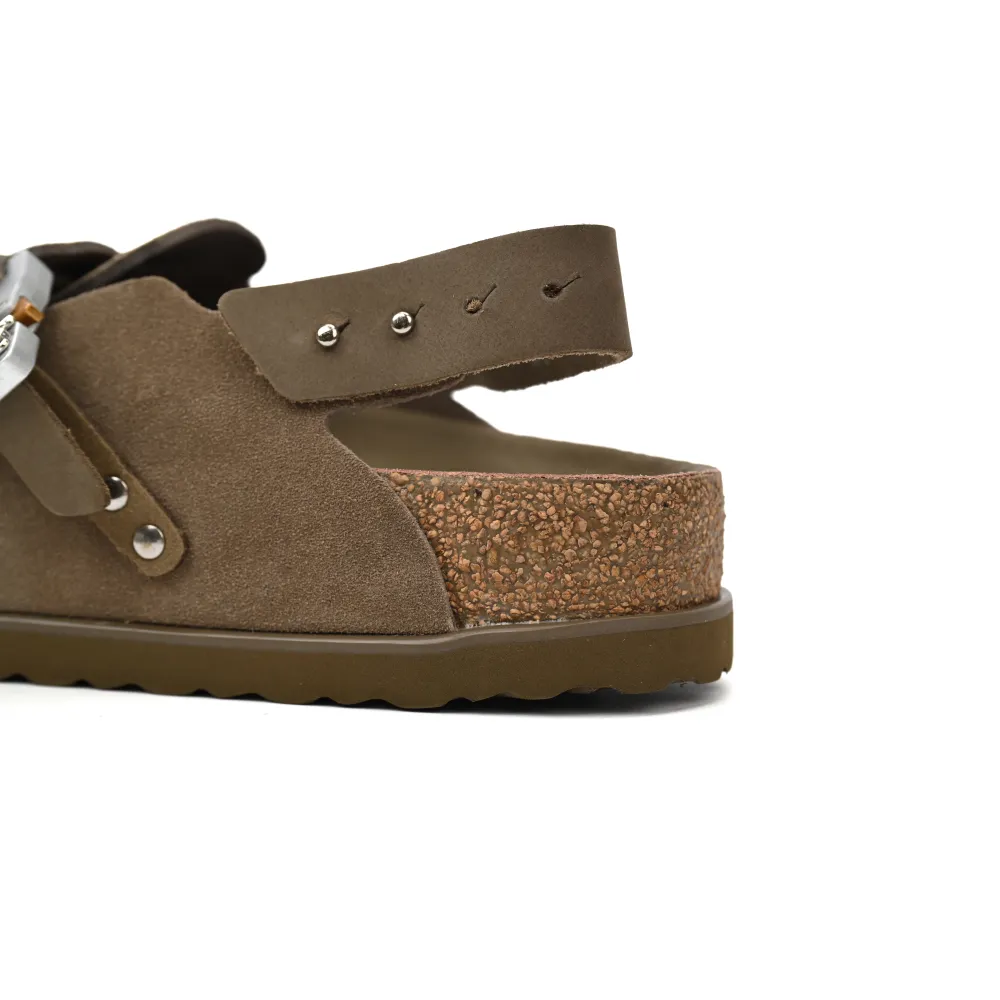 D*or by birkenstock mule tokio khaki nubuck calfskin 3sa116zsd_h620