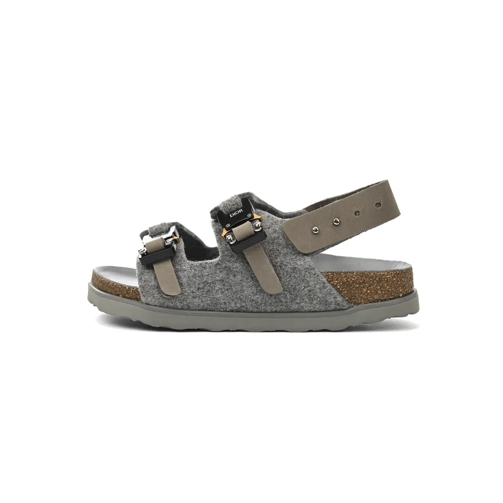 Dior by Birkenstock Milano Sandal Grey 3SA117ZSF_H800