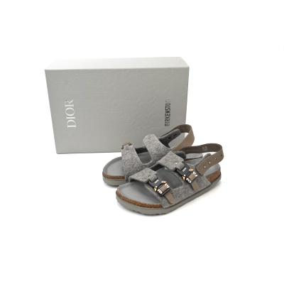 Dior by Birkenstock Milano Sandal Grey 3SA117ZSF_H800 02