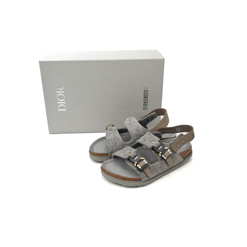 Dior by Birkenstock Milano Sandal Grey 3SA117ZSF_H800