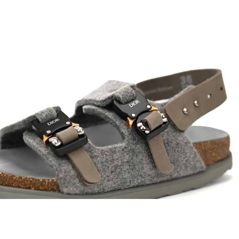 Dior by Birkenstock Milano Sandal Grey 3SA117ZSF_H800