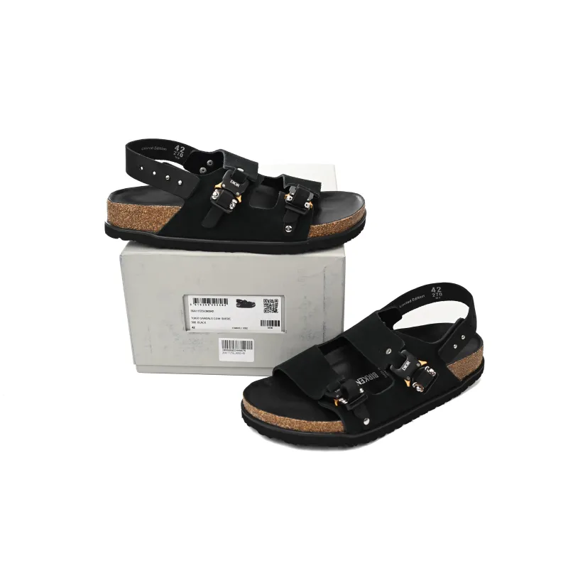 Dior by Birkenstock Milano Sandal Black 3SA117ZSG_H900