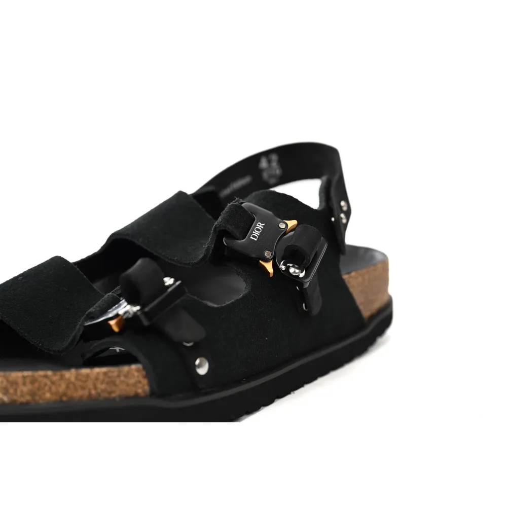 Dior by Birkenstock Milano Sandal Black 3SA117ZSG_H900