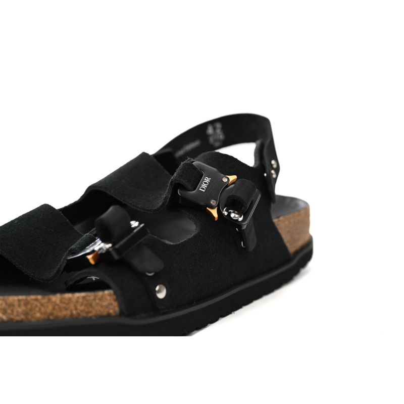 Dior by Birkenstock Milano Sandal Black 3SA117ZSG_H900