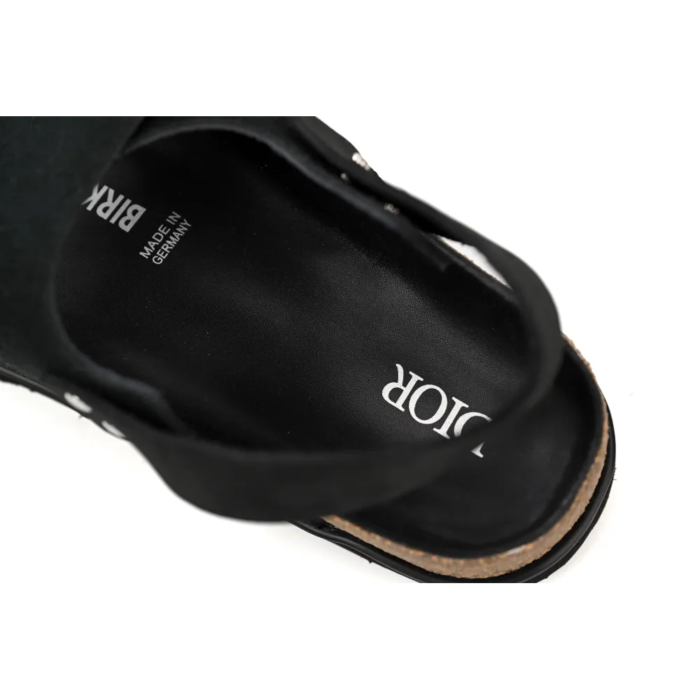 Dior by Birkenstock Milano Sandal Black 3SA117ZSG_H900