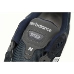 New Balance 992 White, black, and gray M992GG