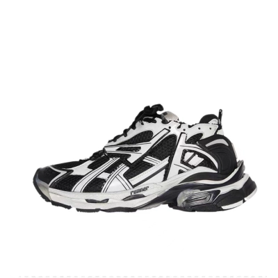 Balenciaga Runner Black White 677402W3RB29010 01