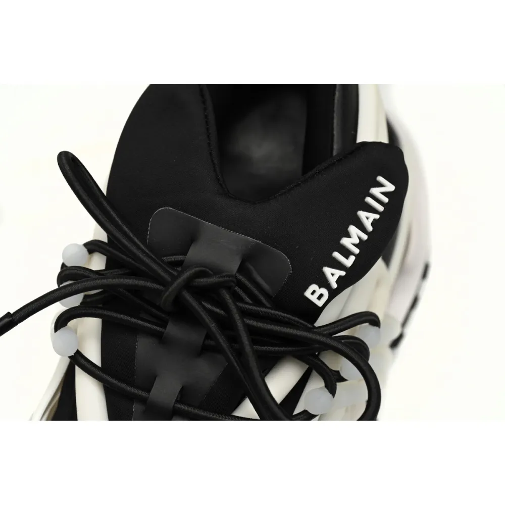BALMAIN Multikolor Buty sportowe Black And White YM1VJ309