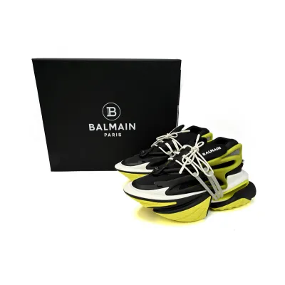 BALMAIN Multikolor Buty sportowe Black And Yellow YM1VJ309 02