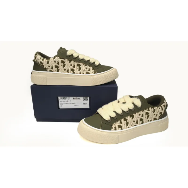 Dior B33 Sneakers  Release Khaki Embroidery 3SN272 ZIR1 6536