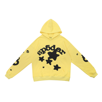 Sp5der Yellow Beluga Hoodie 01