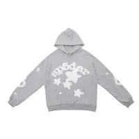 Sp5der Grey Beluga Hoodie