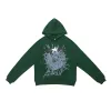 Sp5der Logo Hoodie Green