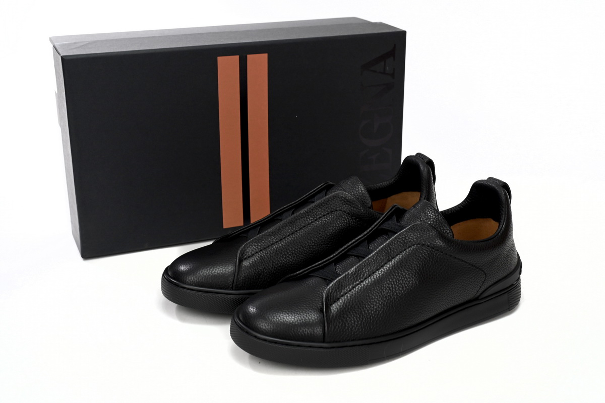 Zegna Triple Stitch Black LHCVO-S4667Z-NEE