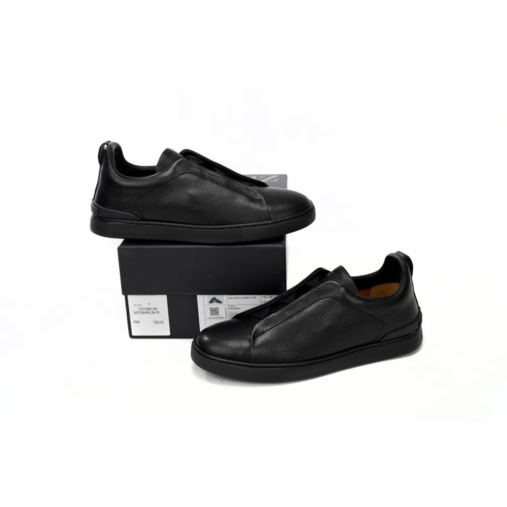 Zegna Triple Stitch Black  LHCVO-S4667Z-NEE