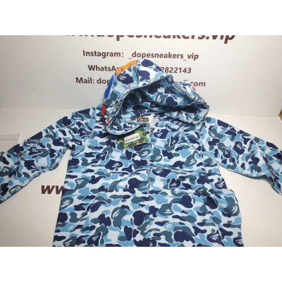 BAPE ABC Camo Shark Zip Hoodie Blue 1J70-314-001 02