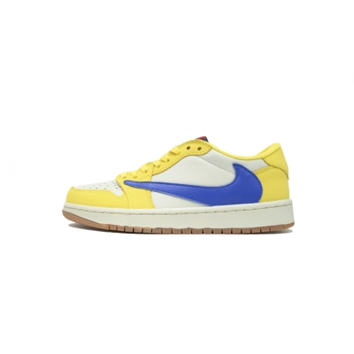 Travis Scott x Air Jordan 1 Low OG 'Canary' DZ4137-700 01