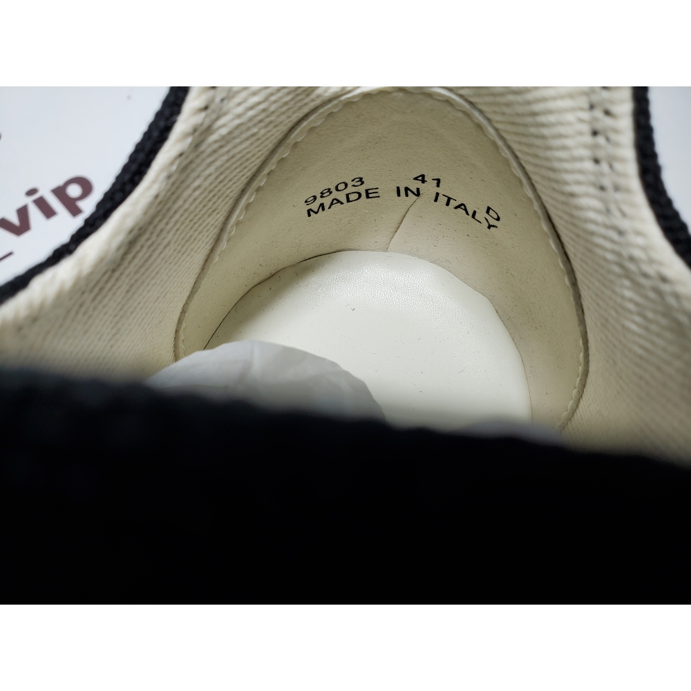 Rick Owens DRKSHDW Canvas Low Top Black Milk DU01B7802 DMW1 911