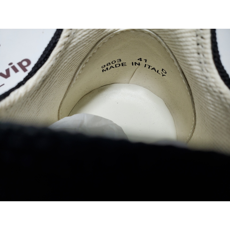 Rick Owens DRKSHDW Canvas Low Top Black Milk DU01B7802 DMW1 911