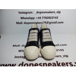 Rick Owens DRKSHDW Canvas Low Top Black Milk DU01B7802 DMW1 911