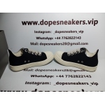 Rick Owens DRKSHDW Canvas Low Top Black Milk DU01B7802 DMW1 911