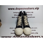 Rick Owens Leather High Top Black Cream RU01B1890
