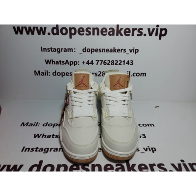 Air Jordan 4 Retro Levi's White (Levi's Tag) 02
