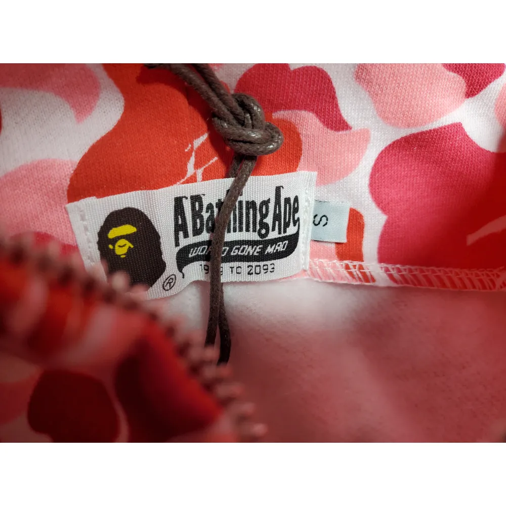 BAPE ABC Camo Shark Full Zip Hoodie Pink