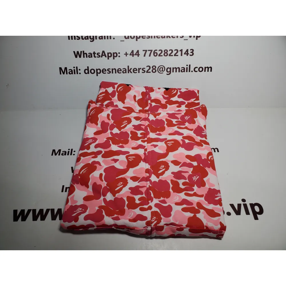 BAPE ABC Camo Shark Full Zip Hoodie Pink