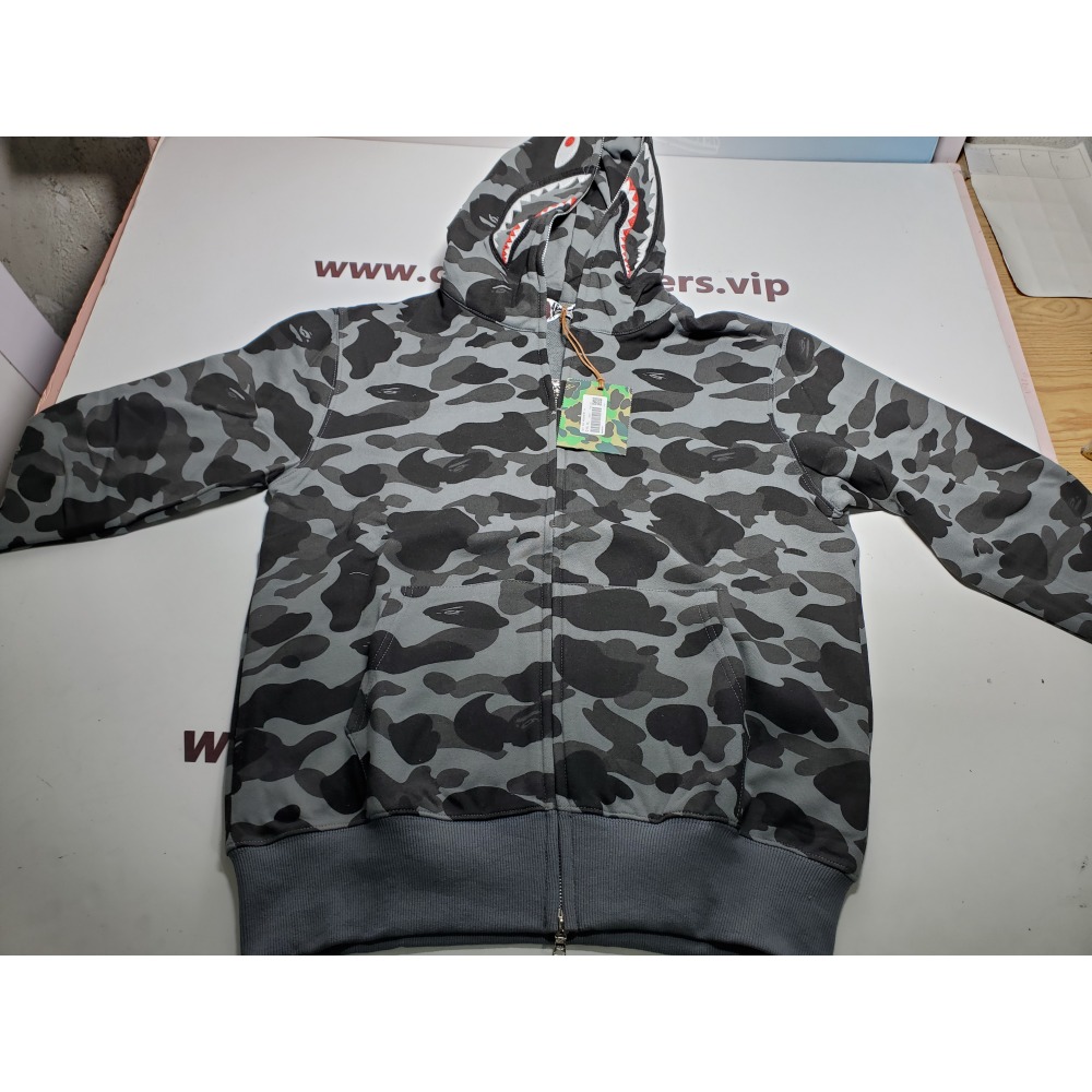 BAPE Color Camo Shark Zip Hoodie Black 4580793319054