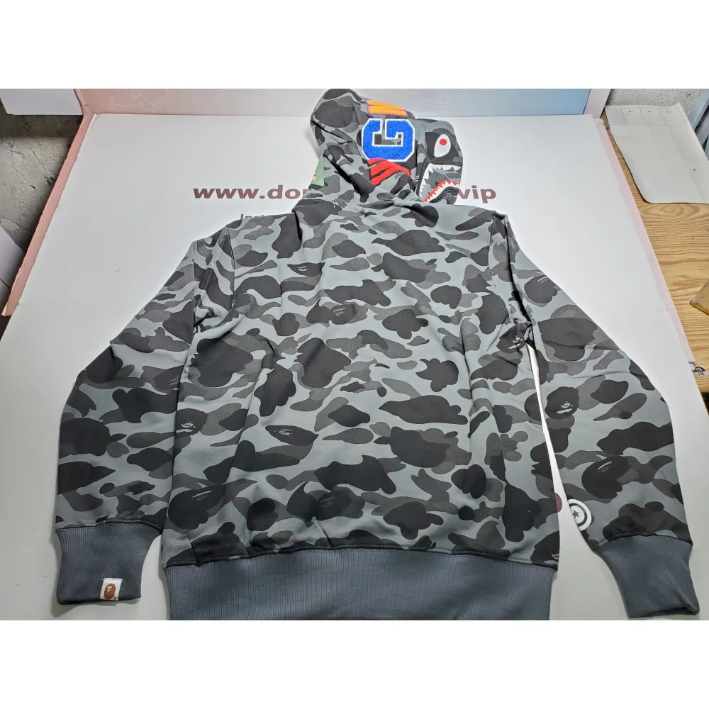 BAPE Color Camo Shark Zip Hoodie Black 4580793319054