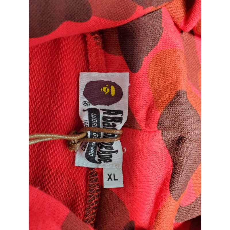 BAPE Color Camo Shark Zip Hoodie Red 4580793322511